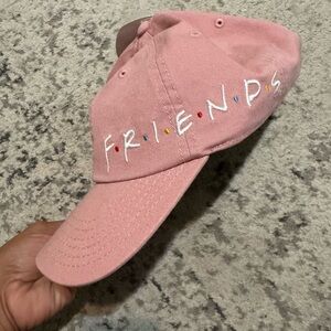 💕NEW💕Pink FRIENDS Embroidered Cap